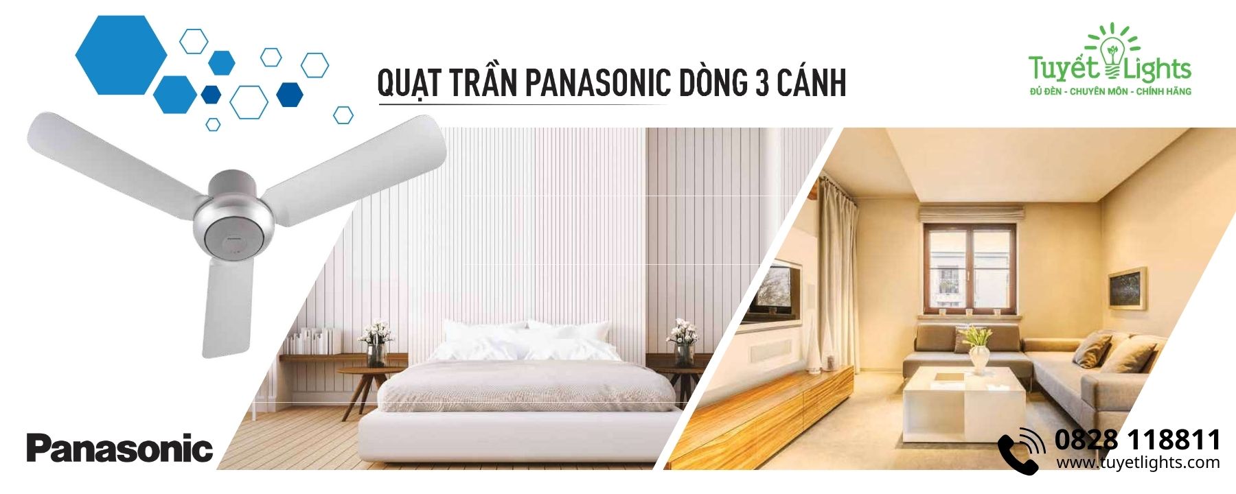  quạt trần Panasonic 3 cánh